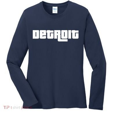 Detroit Bold Future Style Logo Women's Long Sleeve Shirt