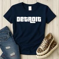 Detroit Bold Future Style Logo Women's T-Shirt thumb 3