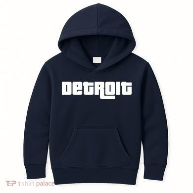 Detroit Bold Future Style Logo Kids Hoodie