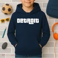 Detroit Bold Future Style Logo Kids Hoodie thumb 2