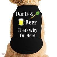Darts Beer Funny For Dart Player Doggie Tank thumb 0
