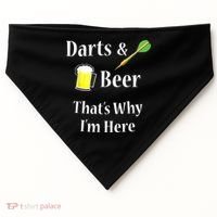 Darts Beer Funny For Dart Player USA-Made Doggie Bandana thumb 0