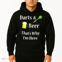 Darts Beer Funny For Dart Player Hoodie thumb 2