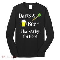 Darts Beer Funny For Dart Player Long Sleeve Shirt thumb 0