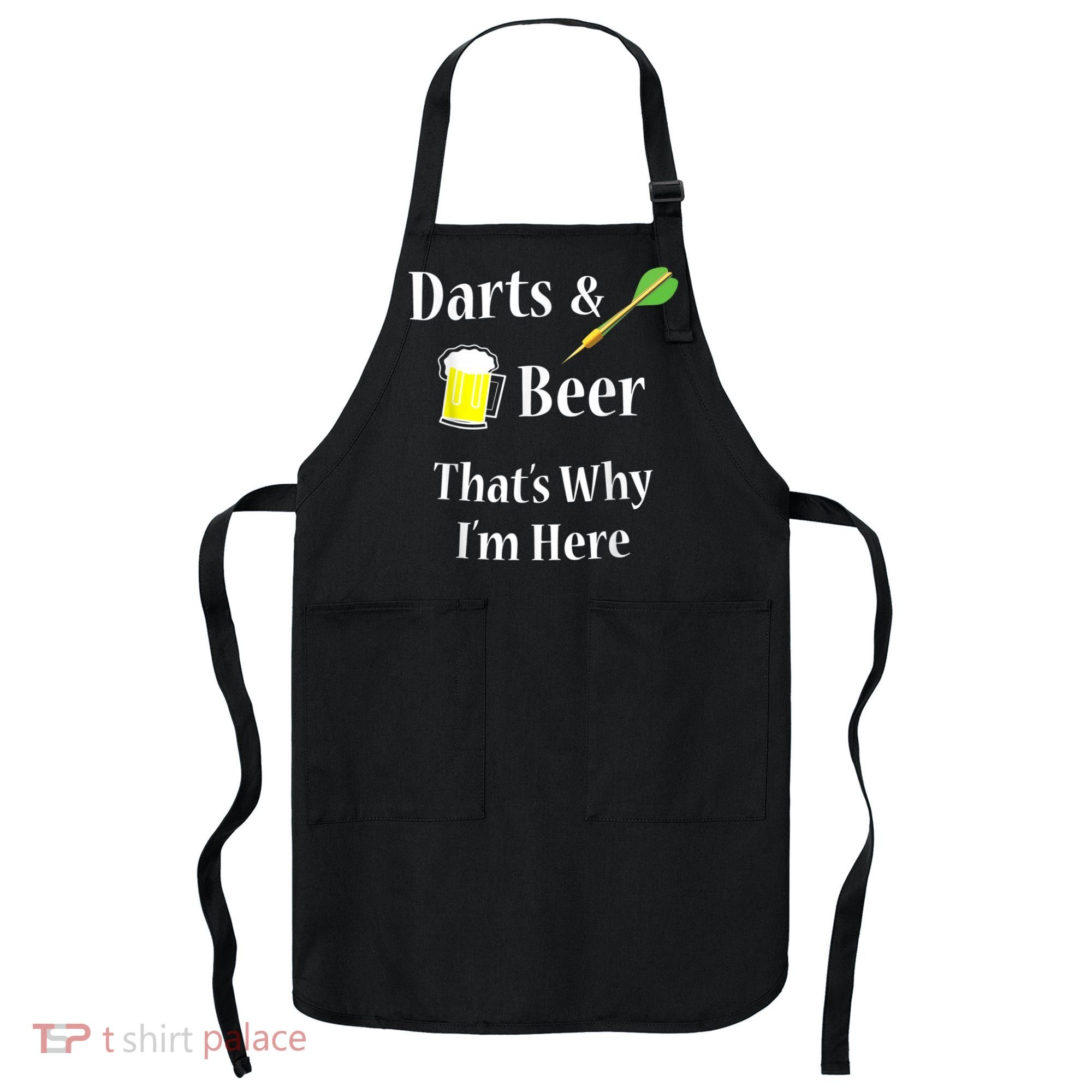 Darts Beer Funny For Dart Player Apron
