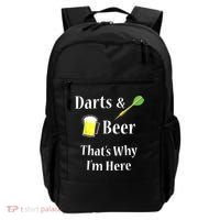 Darts Beer Funny For Dart Player Backpack thumb 0