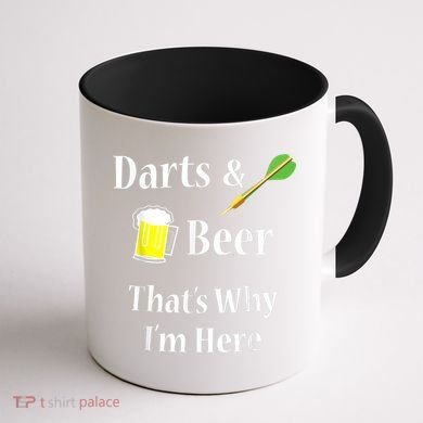 Darts Beer Funny For Dart Player Coffee Mug back