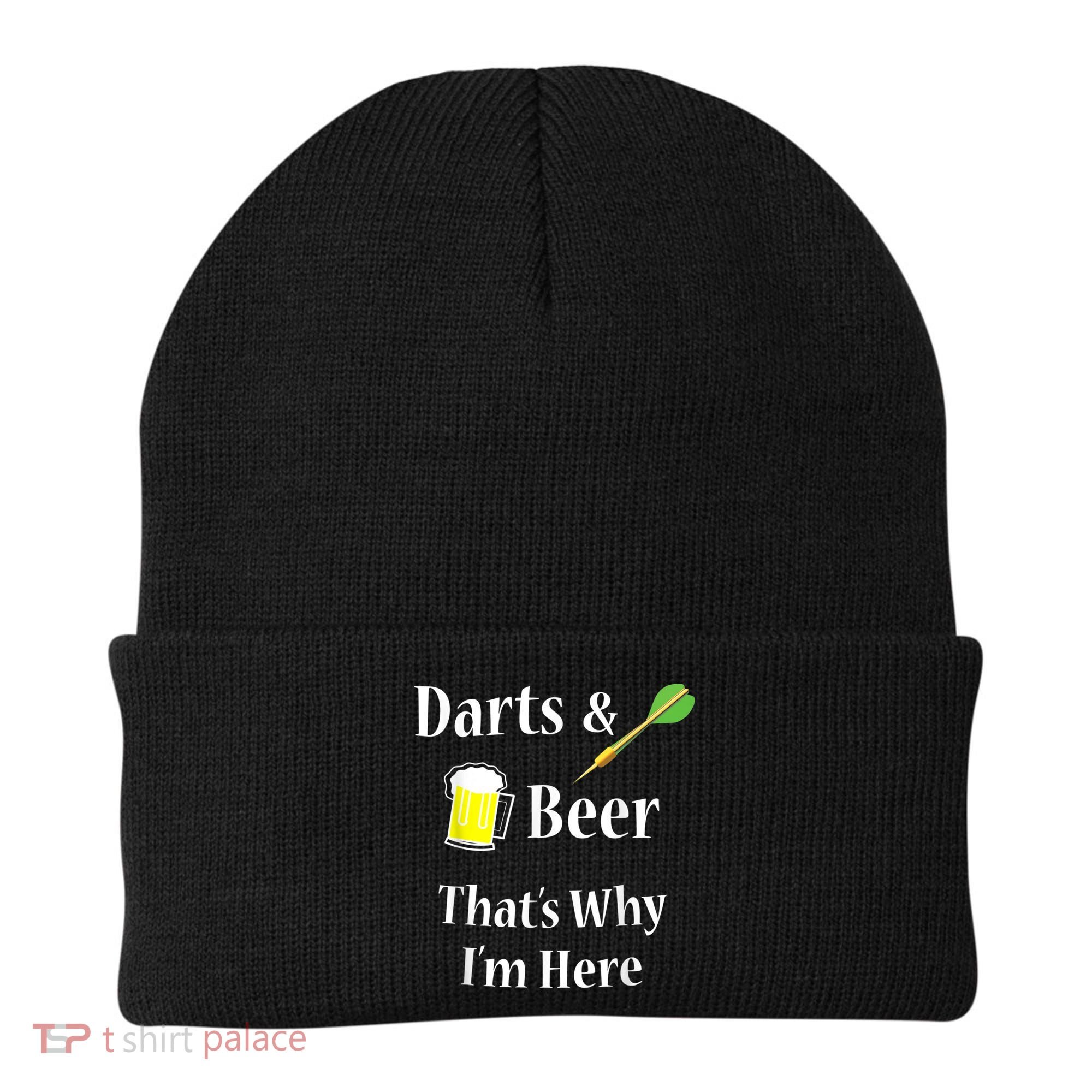 Darts Beer Funny For Dart Player Beanie