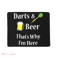 Darts Beer Funny For Dart Player Mousepad thumb 0