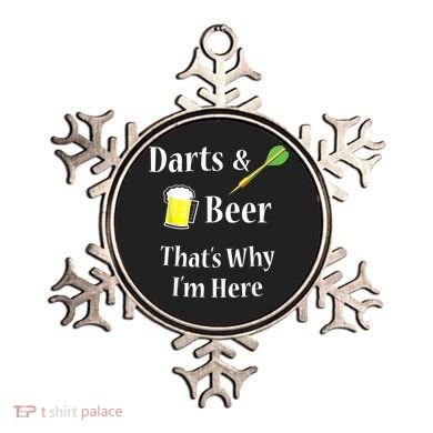 Darts Beer Funny For Dart Player Ornament