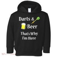 Darts Beer Funny For Dart Player Toddler Hoodie thumb 0