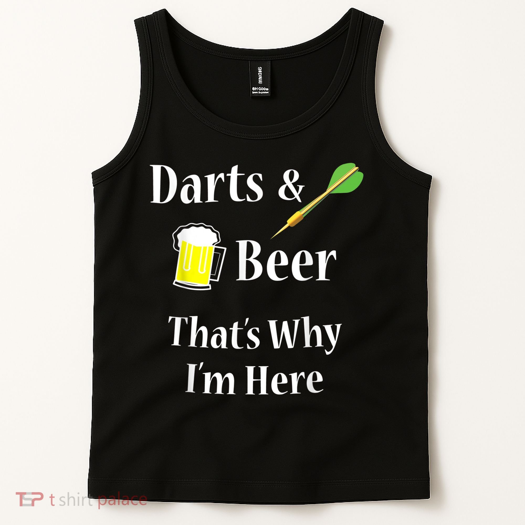 Darts Beer Funny For Dart Player Tank Top