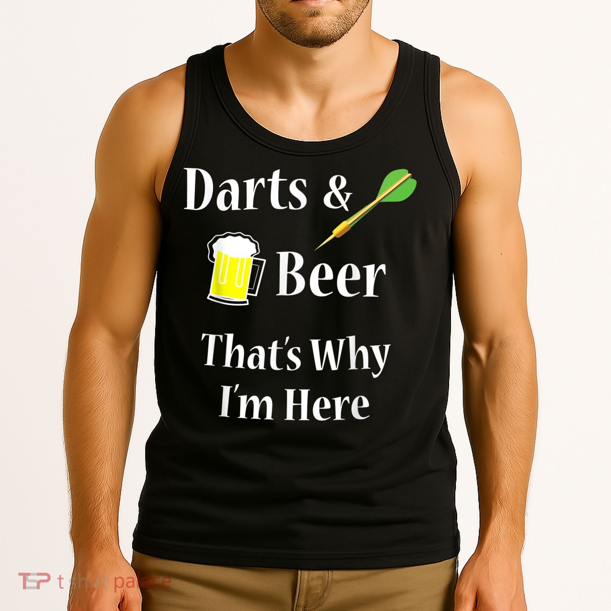 Darts Beer Funny For Dart Player Tank Top