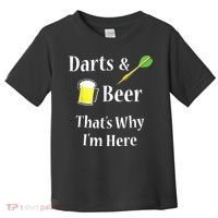 Darts Beer Funny For Dart Player Toddler T-Shirt thumb 0