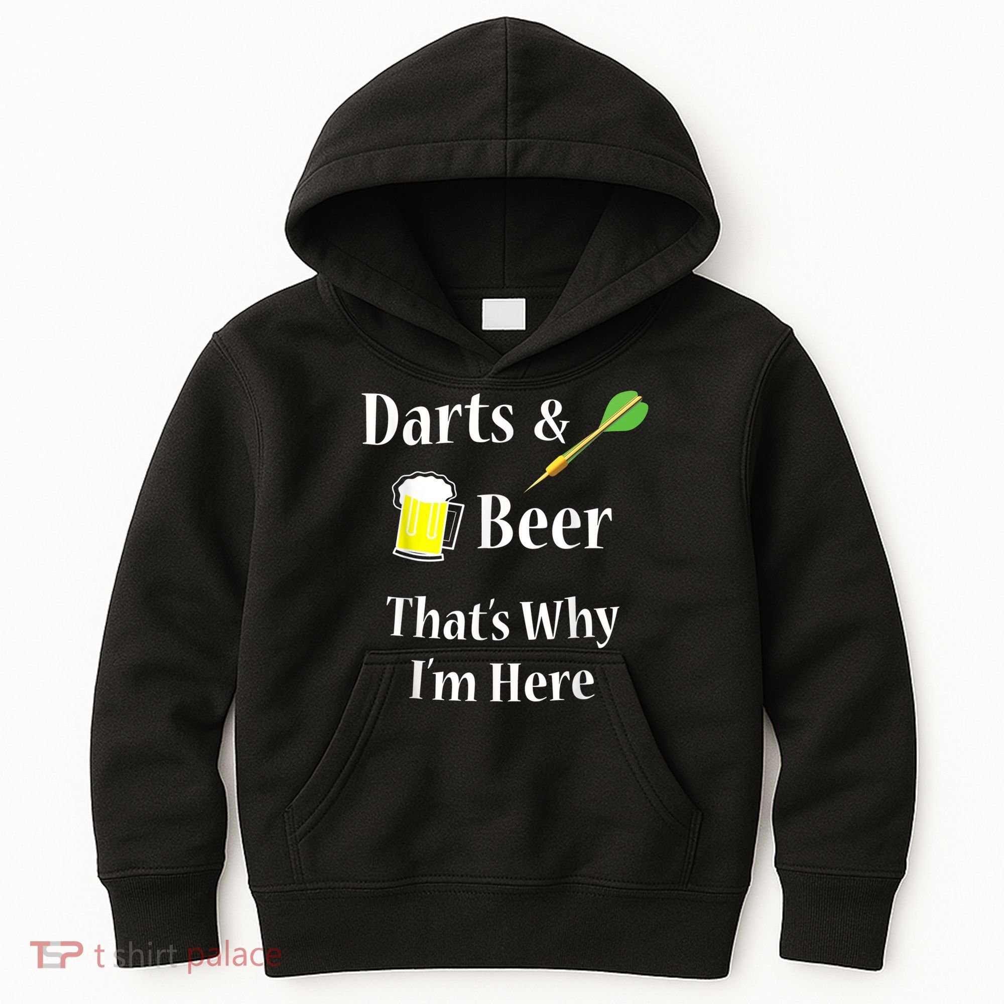 Darts Beer Funny For Dart Player Kids Hoodie
