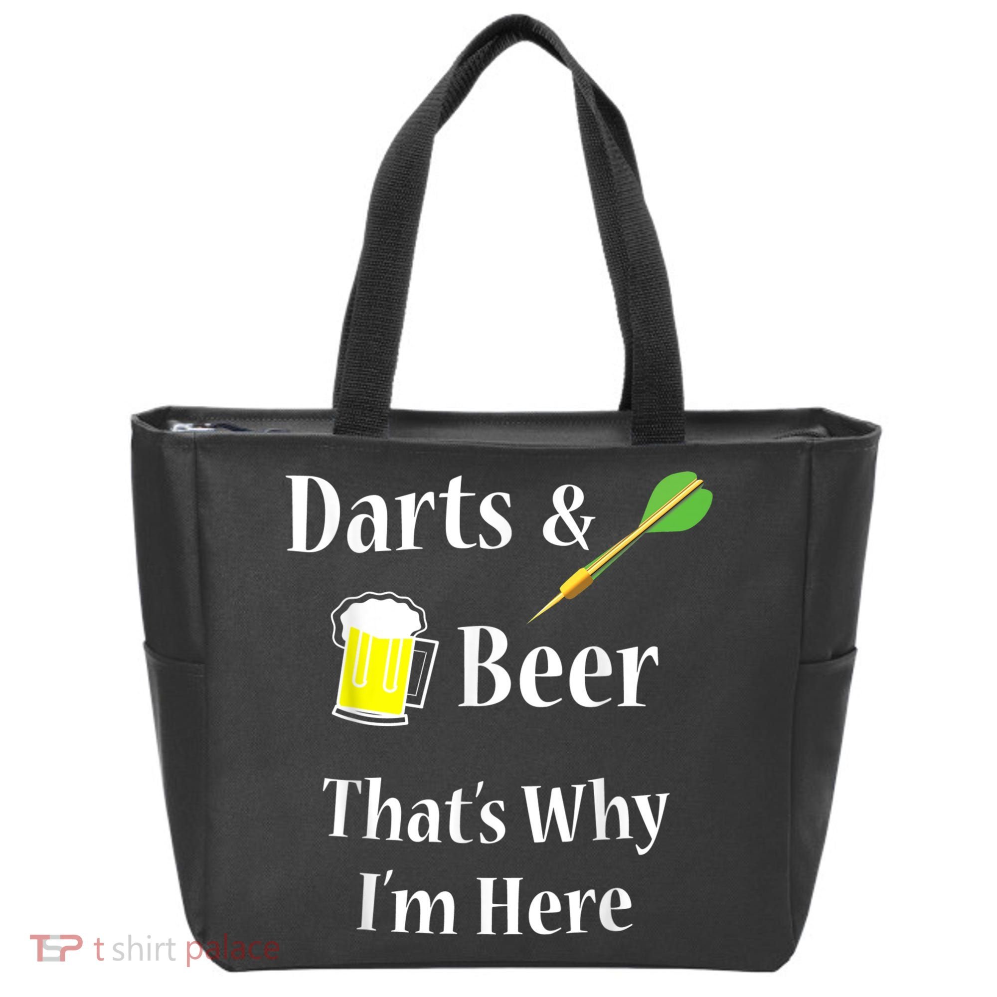Darts Beer Funny For Dart Player Tote Bag
