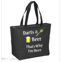 Darts Beer Funny For Dart Player Tote Bag thumb 2