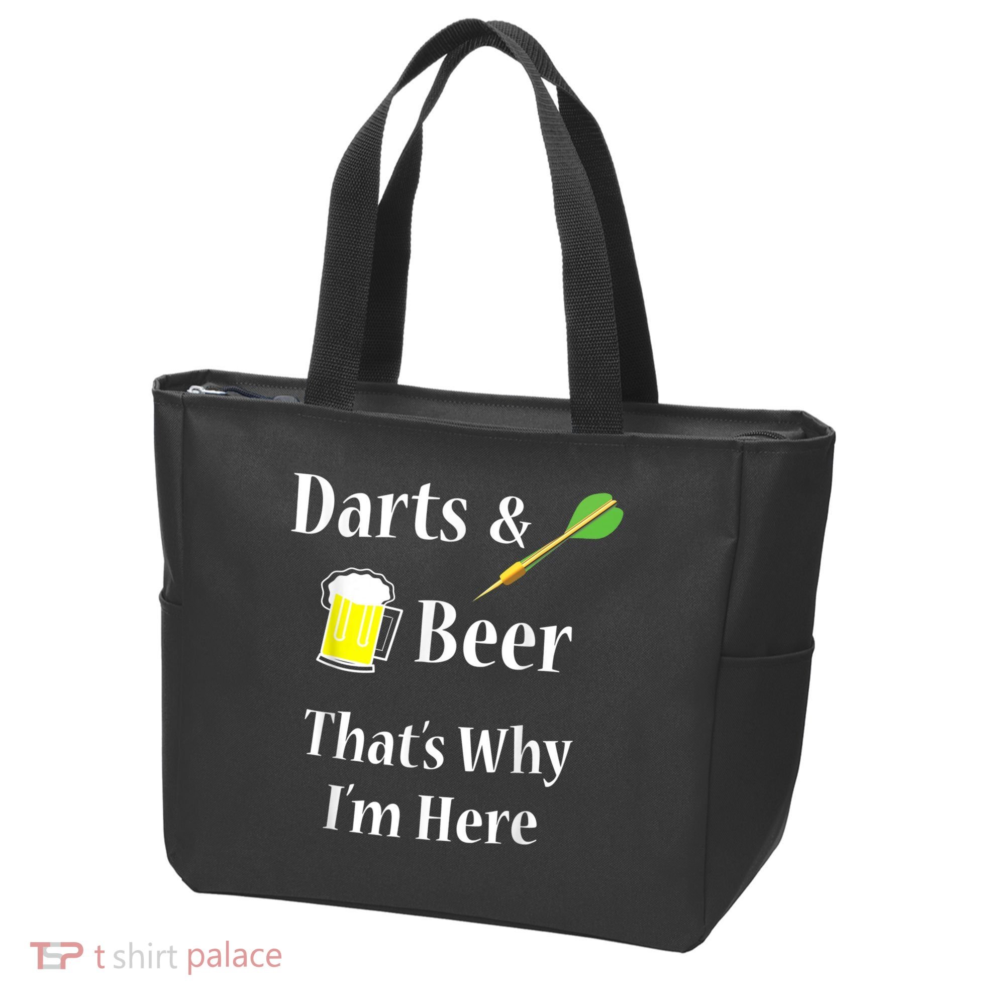 Darts Beer Funny For Dart Player Tote Bag