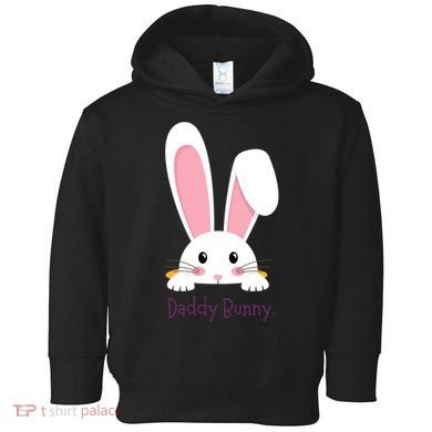 Daddy Bunny Funny Easter Family Bunny Toddler Hoodie