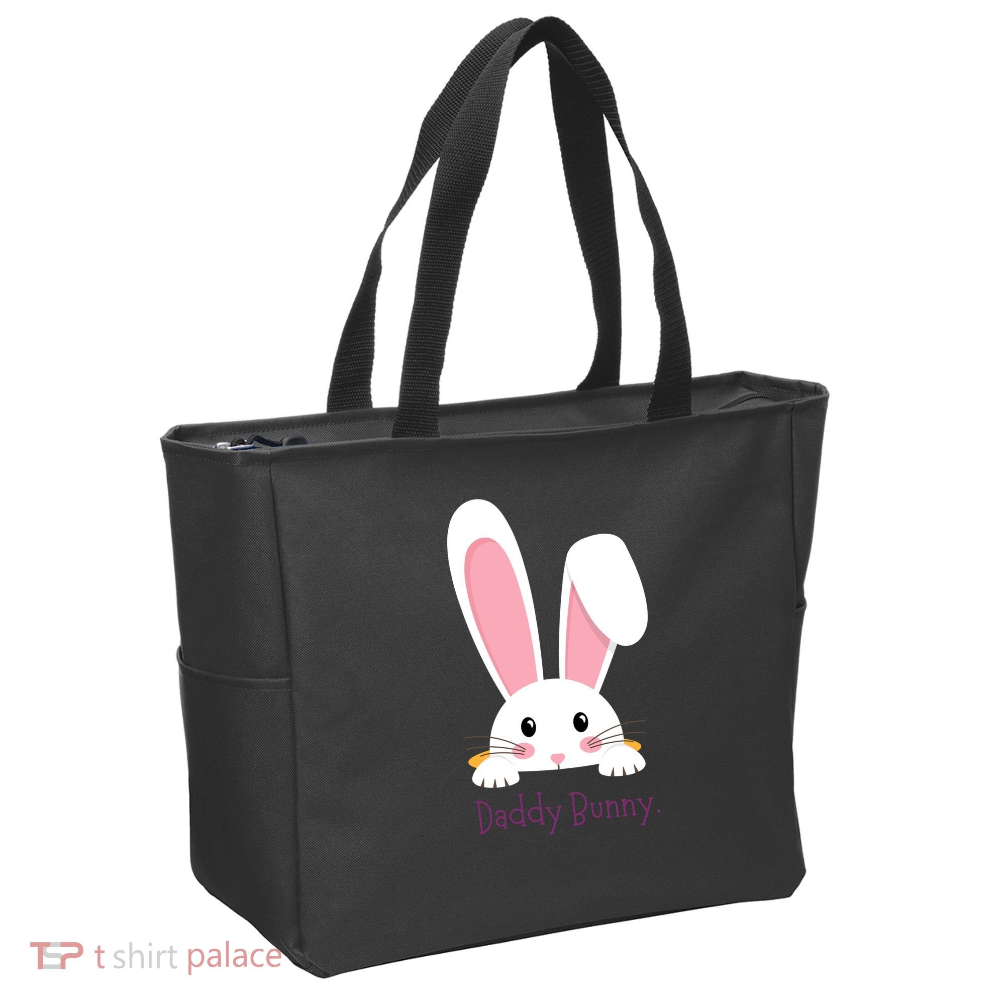 Daddy Bunny Funny Easter Family Bunny Tote Bag