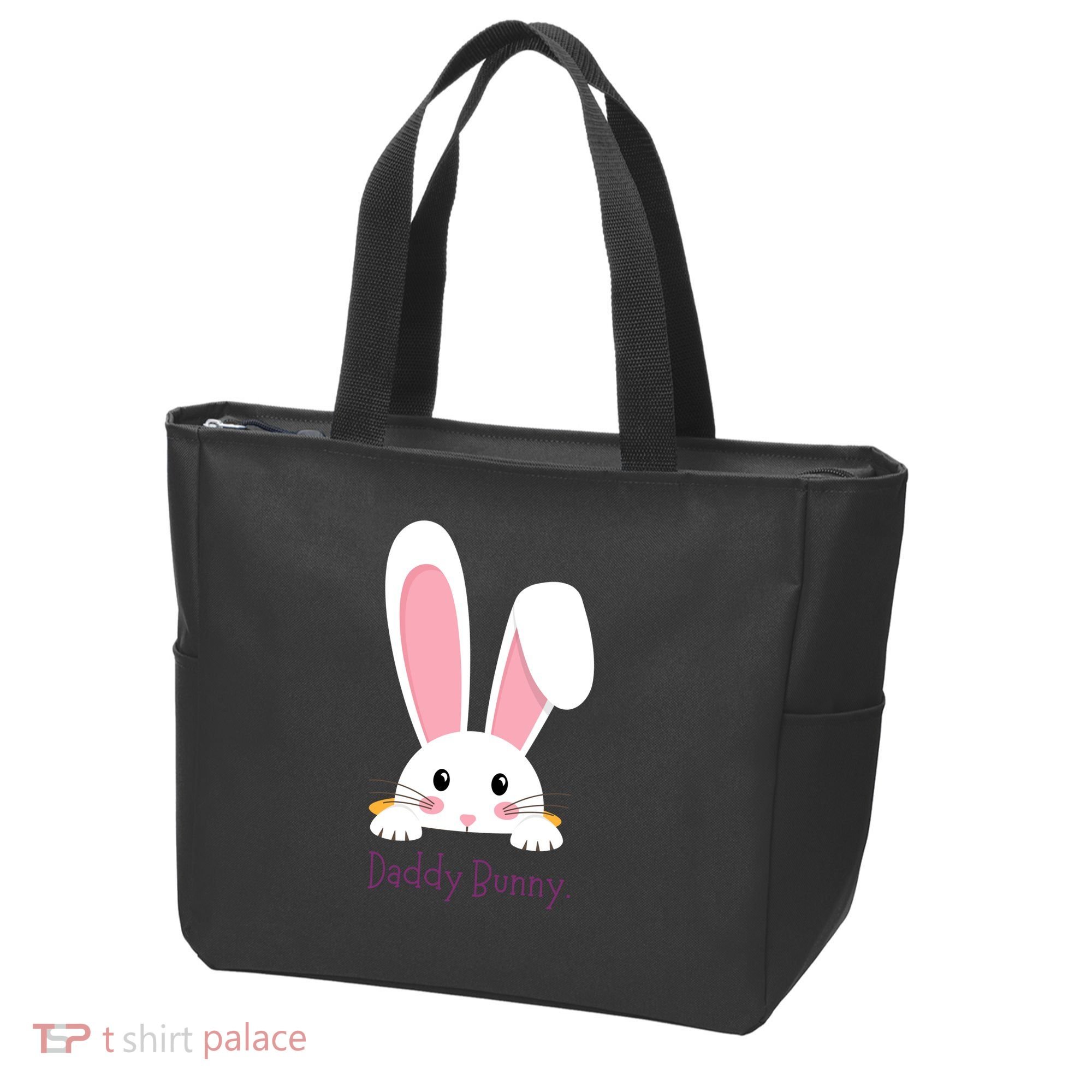 Daddy Bunny Funny Easter Family Bunny Tote Bag