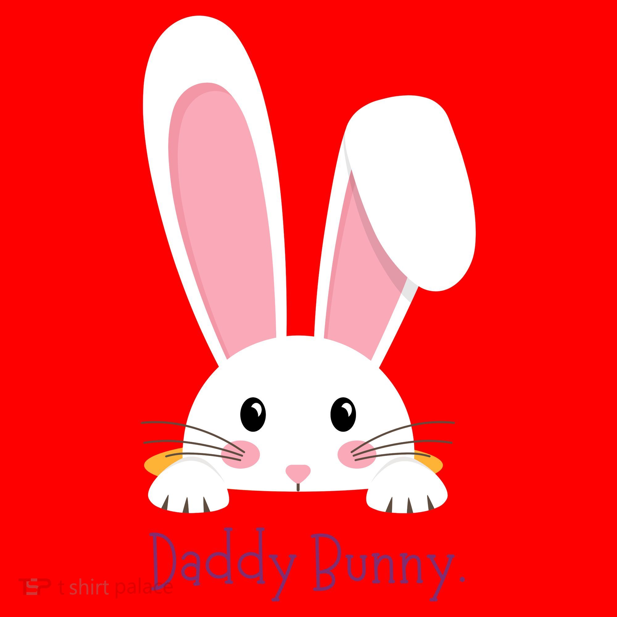 Daddy Bunny Funny Easter Family Bunny Santa Hat