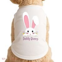 Daddy Bunny Funny Easter Family Bunny Doggie Tank thumb 0