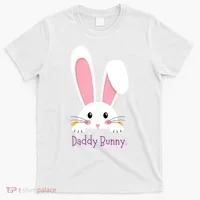 Daddy Bunny Funny Easter Family Bunny T-Shirt thumb 0