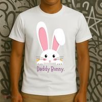 Daddy Bunny Funny Easter Family Bunny T-Shirt thumb 3