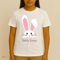 Daddy Bunny Funny Easter Family Bunny T-Shirt thumb 4
