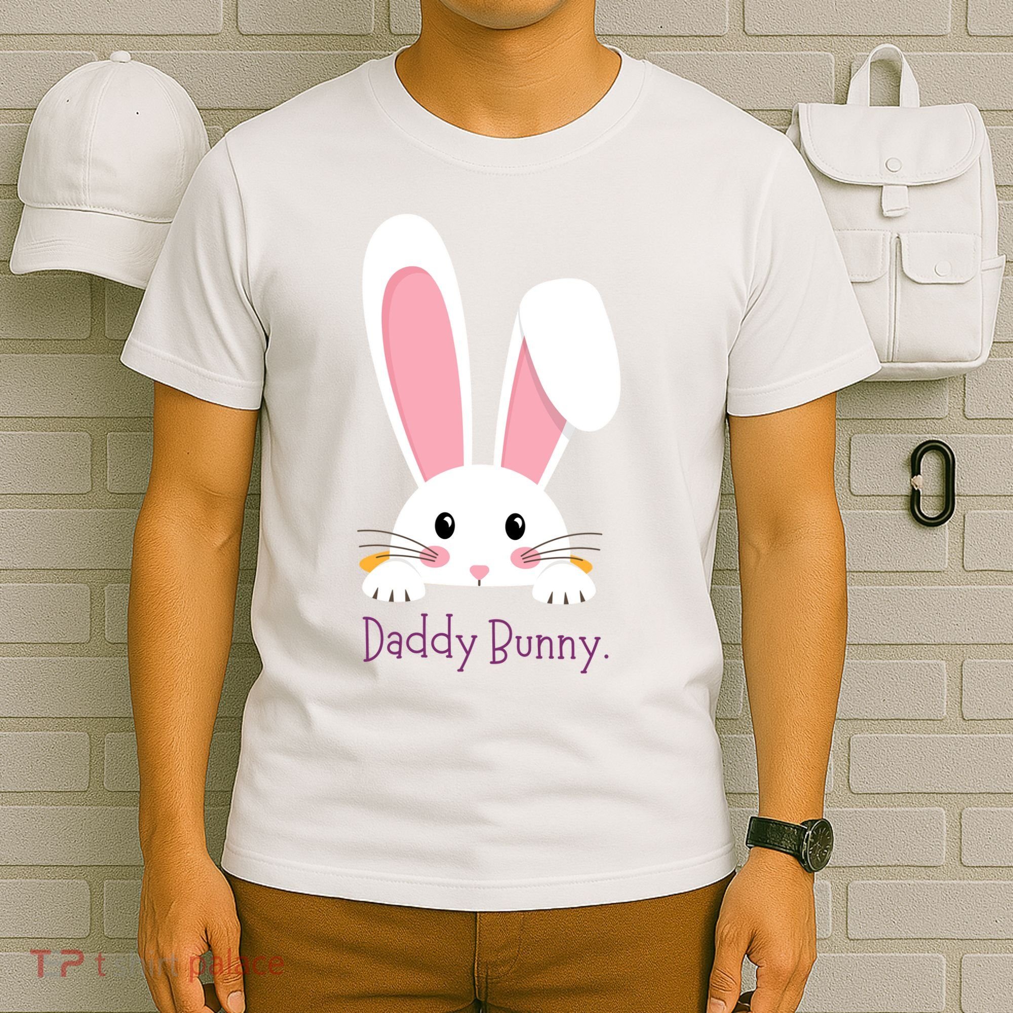 Daddy Bunny Funny Easter Family Bunny T-Shirt