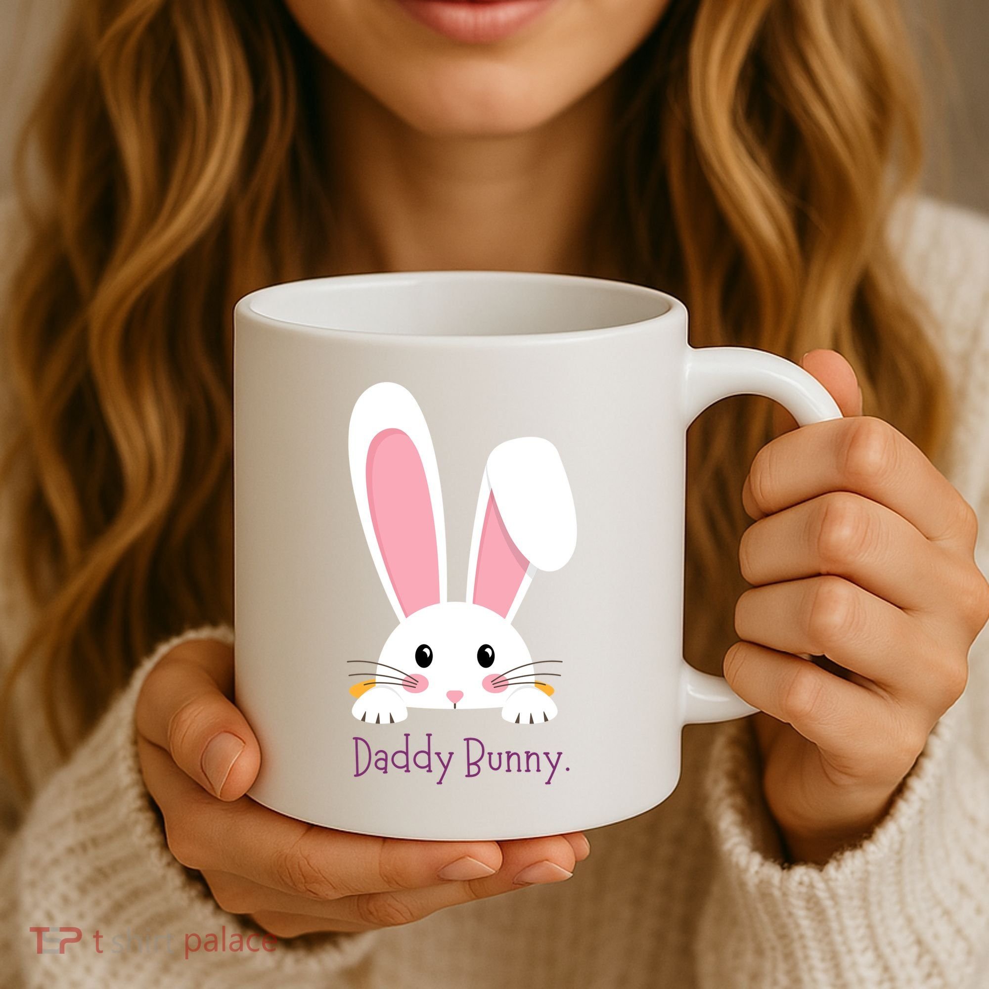 Daddy Bunny Funny Easter Family Bunny Coffee Mug