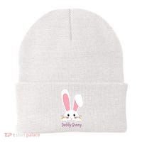 Daddy Bunny Funny Easter Family Bunny Beanie thumb 0