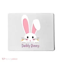 Daddy Bunny Funny Easter Family Bunny Mousepad thumb 0