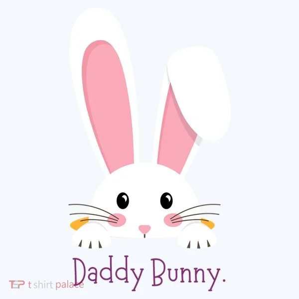 Daddy Bunny Funny Easter Family Bunny Ornament