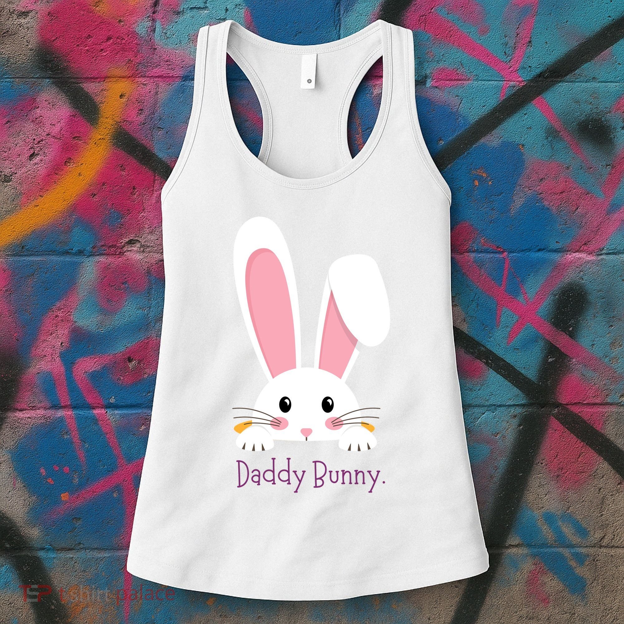 Daddy Bunny Funny Easter Family Bunny Women's Tank Top