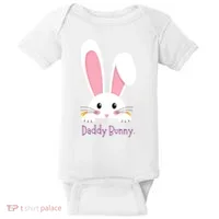Daddy Bunny Funny Easter Family Bunny Baby Bodysuit thumb 0