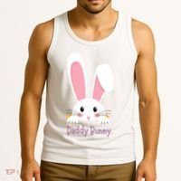 Daddy Bunny Funny Easter Family Bunny Tank Top thumb 3