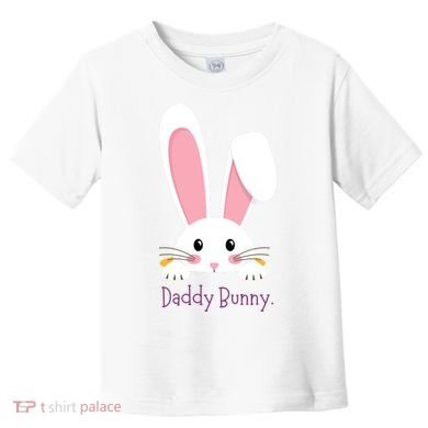 Daddy Bunny Funny Easter Family Bunny Toddler T-Shirt