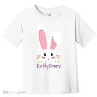 Daddy Bunny Funny Easter Family Bunny Toddler T-Shirt thumb 0