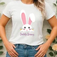 Daddy Bunny Funny Easter Family Bunny Women's T-Shirt thumb 2