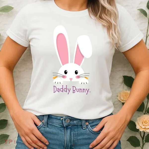 Daddy Bunny Funny Easter Family Bunny Women's T-Shirt