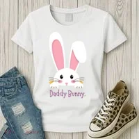 Daddy Bunny Funny Easter Family Bunny Women's T-Shirt thumb 3