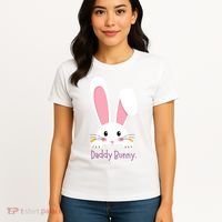 Daddy Bunny Funny Easter Family Bunny Women's T-Shirt thumb 4