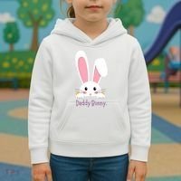 Daddy Bunny Funny Easter Family Bunny Kids Hoodie thumb 3