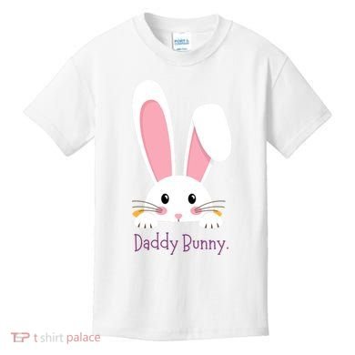 Daddy Bunny Funny Easter Family Bunny Kids T-Shirt
