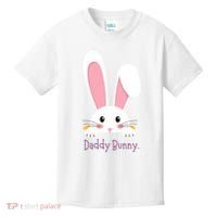 Daddy Bunny Funny Easter Family Bunny Kids T-Shirt thumb 0