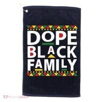 Dope Black Family Reunion Matching Family Picture Golf Towel thumb 0
