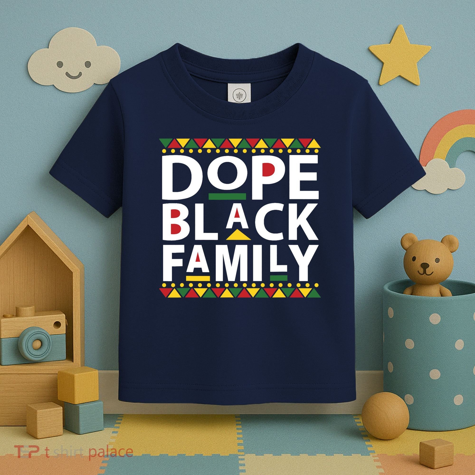 Dope Black Family Reunion Matching Family Picture Toddler T-Shirt