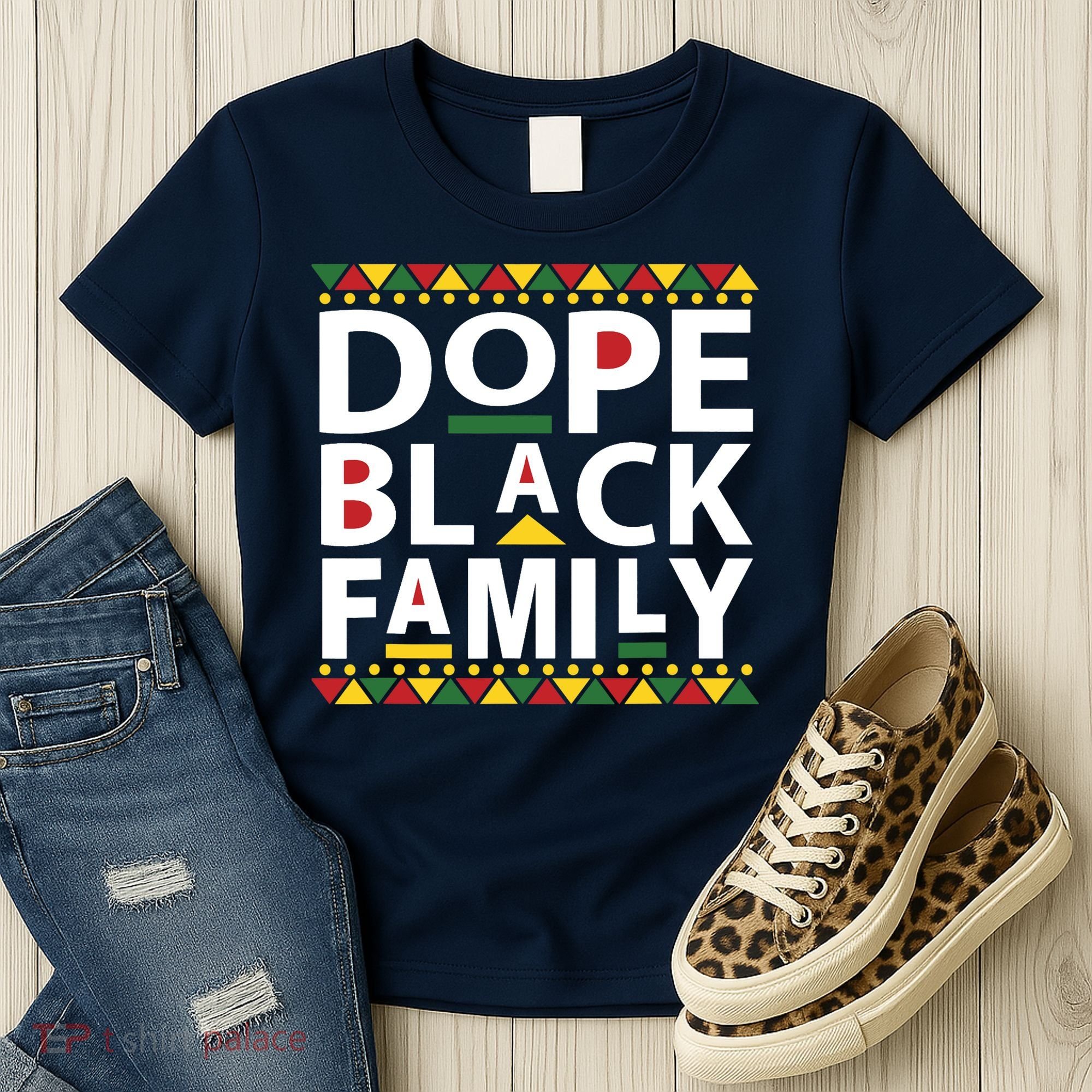 Dope Black Family Reunion Matching Family Picture Women's T-Shirt